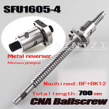 BallScrew 1605 SFU1605 L=700mm SFU1605-4 Rolled Ball screw with single Ballnut for CNC parts BK/BF12 standard end machined 2024 - buy cheap