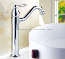 Grifo de baño montado en cubierta con acabado cromado pulido, mezclador para lavabo caliente y Grifo de Agua Fría, Nnf207 2024 - compra barato