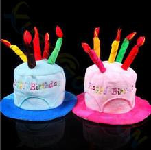 Halloween Christmas decoration adult kids Birthday Caps Hat with Cake Candles festival Birthday Party Costume Headwear 2024 - buy cheap