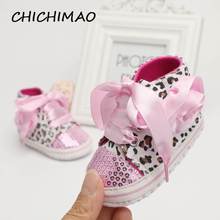 Bebes Party Baby Girl Shoes Infant Toddler Boys Shoes New Born Soft Sole Baby Shoes Leopard Canvas First Walkers Drop Shipping 2024 - buy cheap