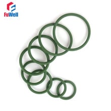 Arruela de vedação o-ring 2.4mm de espessura, anel verde fkm, vedação 70/72/75/80/85/90/95/100/105/110mm, arruela de vedação o-ring com 10 peças 2024 - compre barato