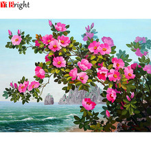 5D DIY Diamond Painting Sale pink rose Diamond Embroidery flower Full Square display Diamond Mosaic Picture Rhinestone XY1 2024 - buy cheap