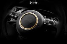 Car steering wheel decorative circle modified sequins sticker for Audi A3 A4L Q3 Q5 A5 A6L A7 S3 S5 S7 2024 - buy cheap