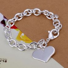 H278 Silver Color Bracelets For Women Nice High Quality Fashion Jewelry Multi-Hearts Pendants Bracelet /ahoaiyva Aytajqaa 2024 - buy cheap