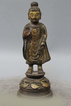 Ds 10 "budismo tibetano em bronze, estátua shakyamuni amitabha buda sakyamuni 2024 - compre barato