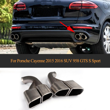 Car Exhaust Pipe Exhaust End Pipes Auto Mufflers for Porsche Cayenne 2015 2016 SUV 958 GTS S Sport 2024 - buy cheap
