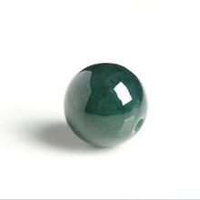 Maravilhoso anel de jade verde óleo natural de jadeita 14mm contas soltas faça você mesmo frete grátis 2024 - compre barato