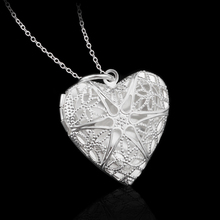 Heart Photo Box Pendant Necklace For Women Necklaces & Pendants Silver color Jewelry Charms Jewellery Choker Colar M614 2024 - buy cheap