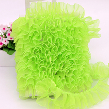15Yards Ruffled Lace Trim Pleated Laces Ribbon Doll Dress Decoration Free Shipping 2024 - buy cheap