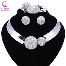 New Luxury Maxi Women Bijoux Jewelry Crystal Statement Alloy Necklaces Collar Choker Bib Pendants jewelry set necklace ring 2024 - buy cheap
