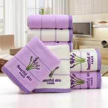 2pcs/set 34*75cm Elegant Lavender Cotton Terry Towels for Adults Face Bathroom Hand Towels Toallas de Mano CC012 Free Shipping 2024 - buy cheap