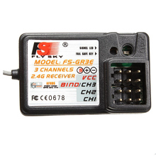 FlySky FS-GR3E 3CH receptor 2,4 GHz GT2 GT3 GT3B GT3C GR3C RC coche barco 2024 - compra barato