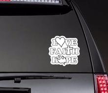 Love Faith Hope Car Body Stickers Window Door Decal Funny Top Quality Waterproof ZP0236 2024 - buy cheap