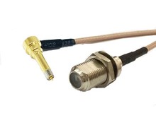 New   F female jack  Switch  MS156  male Right Angle  pigtail cable  RG316 Wholesale  Fast Ship 15CM 6"Adapter 2024 - buy cheap