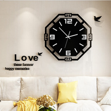 Modern Design 3D Digital Wall Clock Wall Stickers Silent Metal Needle Quartz Watch For Kitchen Living Room 2024 - buy cheap