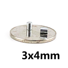 *50pcs Neodymium magnet 3x4 N35 Super strong round magnet Rare Earth NdFeb N35 3*4mm strongest permanent powerful magnetic 2024 - buy cheap