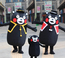 Hot Adult Size Japan Kumamon Bear Mascot Costume Animal Bear Cartoon Holiday Fancy Dress Halloween Christmas Birthday Party Suit 2024 - buy cheap