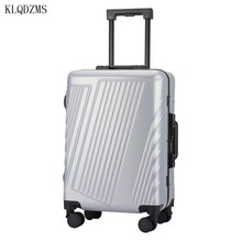 KLQDZMS-maleta con ruedas de 20 "y 24" para hombre, Maleta de viaje, cabina giratoria, cubierta de equipaje rodante, PC 2024 - compra barato