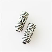 100Pcs Tibetan Silver Color Tube Spacer Beads Charms 3x8mm 2024 - buy cheap