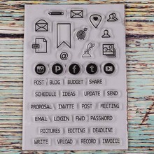 Small buttons Transparent clear stamp for DIY Scrapbooking/Card Making/Kids Christmas Fun Decoration Supplies 2024 - buy cheap