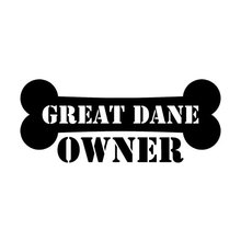 15CM*6.3CM Car Styling Great Dane Owner Bone Fashion Car Stickers C5-0198 2024 - buy cheap