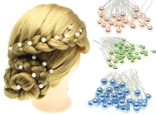 10 pcs New Fashion Simple Pearl Hair Jewelry Wedding Brides Hair Combs For Women Elegant Hairpins Bridal Accessory(8mm)  CZ-JD20 2024 - buy cheap
