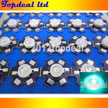 100PCS 3W High Power cyan 490nm LED Emitter Bead 70lm 3.2-3.4V with 20mm star pcb 2024 - buy cheap