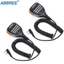 2PCS Abbree AR-780 Waterproof PTT Shoulder Speaker Microphone for Kenwood TYT Baofeng Walkie Talkie UV-5R UV-82 portable Radio 2024 - buy cheap