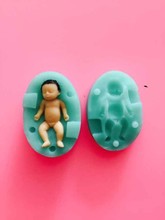 VERY TINY 3D Baby Silicone Mold Cake Decoration Mold Sleeping Baby Mold Moulds F1873 Fondant Silicon Rubber PRZY Eco-friendly 2024 - buy cheap