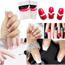 5 Packs Mix Style French Manicure Form Nail Art Tape Tips DIY Stickers Guide Decal Random Style 2024 - buy cheap