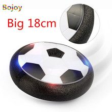 Паровой шар светодиодный свет мощность воздуха футбол новейший диск Крытый парящий скользящий мяч плавающий светодиодный мигающий футбол игрушка детский подарок 2024 - купить недорого