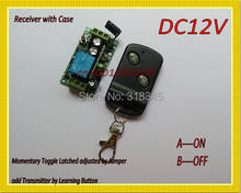 DC12V 1CH Remote Control ON OFF Switch System For Keyless Entery Access LED SMD Receiver&Transmitter/Toggle/Momentary/Latched 2024 - купить недорого
