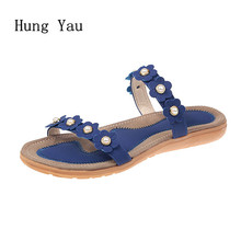 Women Sandals Slippers Flips Flops Summer Shoes Woman Flats Fashion Flower Sweet Platform Female Slides Ladies Plus Size 35-42 2024 - buy cheap