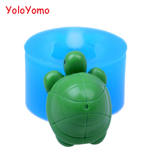 D166YL 22.2mm 3D Tortoise Silicone Push Mold - Sea Animal Mould Cake Decoration, Fondant, Cookie Biscuit, Candy, Resin, Candle 2024 - buy cheap