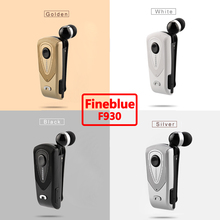 2019 Fineblue F930 Wireless Freedom Business Bluetooth Headset Call Clarity Music No Bound Smart one drag two Bluetooth Earphone 2024 - buy cheap