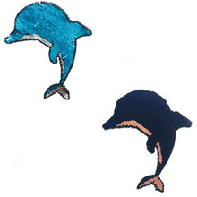 ShinEquin Diy 27cm dolphin flip the double sided Patches for clothing Reversible change color sequins Patch T-shirt Girl Sticker 2024 - buy cheap