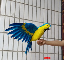 Большие разноцветные крылья 40x60 см, модель попугая ара, игрушка, пластиковая пена и перья, декоративный подарок w5595 2024 - купить недорого