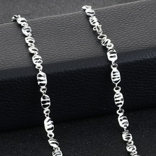 Weeding Statement Necklaces Stainless Steel Link Chains Enamel Beads Pattern Necklaces for Women Choker Gifts kolye FN20 2024 - buy cheap