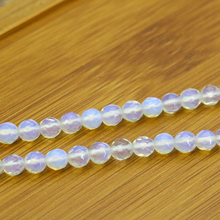 Faceted transparent white opal 6mm stone bead round loose beads 15 inches,for fashion DIY bracelet necklace jewelry design 2024 - buy cheap