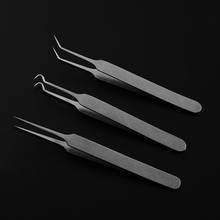 3Pcs/Set Blemish Blackhead Pimples Acne Removal Acne Needle Tweezers Pointed Bend Extractor Stainless Steel Face Skin Care Tools 2024 - buy cheap