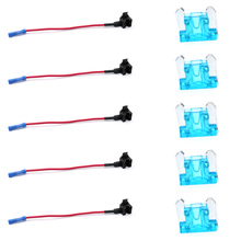 10pcs 12V Fuse Holder Add-a-circuit TAP Adapter Mini Standard Fuse Tap Adapter Auto Fuse with 5PCS 15A Blade Car Fuse 2024 - buy cheap