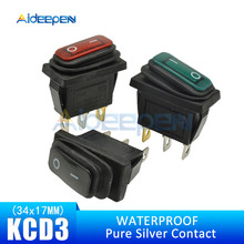 Waterproof KCD3 Rocker Switch Power Switch 2 position 3 Pins Electrical Equipment With Light Switch 15A 250VAC/20A 125VAC 2022 - buy cheap