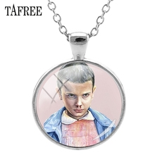 TAFREE-imagen de Stranger Things con pendientes que, novedad, imagen de arte Hecho A Mano de, joyería de moda, regalo QF114 2024 - compra barato