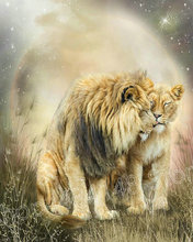 Artback Cross stitch lion 5d diy diamond painting animal sewing art deco diamond embroidery digital mosaic 2024 - buy cheap