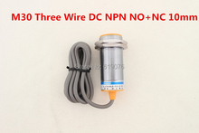 5Pcs M30 Three Wire DC NPN NO+NC 10mm distance measuring Inductive proximity switch sensor -LJ30A3-10-Z/CX 2024 - buy cheap