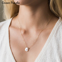 Natural Freshwater Pearl Necklace Handmade Pendants Gold Wrap Jewelry Chocker Collier Femme Bohemian Kolye Women Necklace 2024 - buy cheap