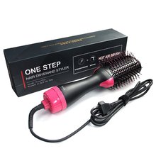 Professional Hairdryer Comb Multifunctional Infrared Negative Ion Hot Air Comb Straight Hair Curling Comb 2024 - buy cheap