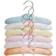[Free shipping] Pastel Satin Padded Hangers for Children ,Mixed Color (20 pieces/ Lot) 2024 - buy cheap