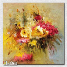 High quality canvas painting abstract flowers oil painting on canvas pictures for hotel room wall decoration 2024 - buy cheap