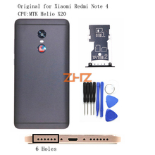 Original For Xiaomi Redmi Note 4 MTK Battery Back Cover Rear Door Housing + Side Key Card Tray Holder Replacement Spare Parts 2024 - buy cheap